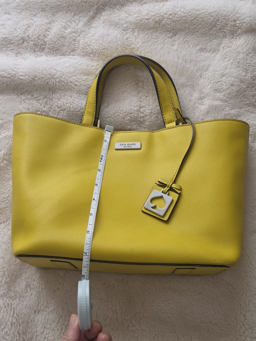 kate spade New York Yellow Leather Tote Bag - Picture 4 of 6